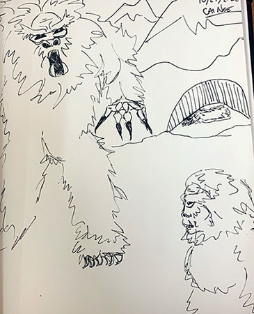 witness sketches of yeti